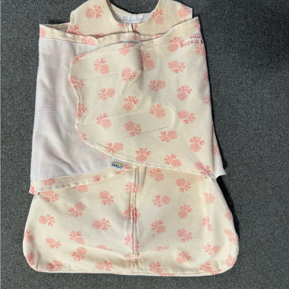 Halo SleepSack with Pink Rose Design